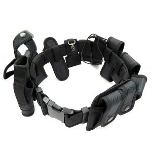 System Multifunctional Security Belts Outdoor Tactical Military Training Polices Guard Utility Kit Duty Belt With Pouch Set