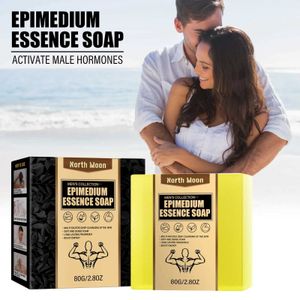 Handmade Soap Epimedium Essence Soap 80g Intimate Wash Soap Bar for Men Masculine Scent Soap Body Wash Soap Bar for Intimate Parts Deep 240416