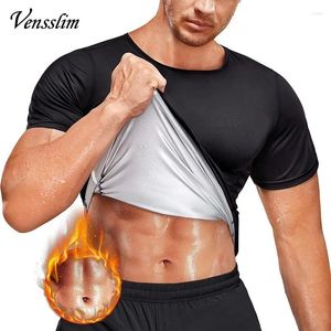 Men's Body Shapers Men Sauna Sweat Vest Heat Trapping Compression Waist Trainer Shirts Gym Suit Workout Slimming Shaper For Weight Loss