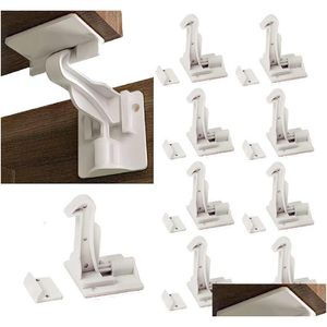 Baby Locks Latches 10st Safety Invisible Security Der Lock Inget stansande barn Skyddskåpsdörr A Drop Delivery Kids Otcxl