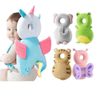 born Headrest Security Pillows Backpack Toddler Baby Head Fall Protection Pad Cushion Cartoon Soft 240415