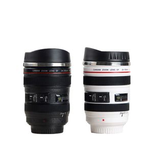 Creative Camera Lens Coffee Mug 400 ml Rostfritt stål Termisk isolering Tumblers kaffekoppar