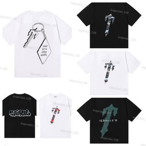 Trapstar womens t shirt mens luxury t shirt Piece Sets Designer Rainbow Towel Embroidery Decoding Tshirts Men's Trapstars Luxury Hip Hop Streetwear White T-shirt