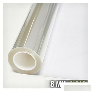 Car Sunshade Sunice 1 52X1 2 8 Mil Transparent Window Safety Film Security Shatterproof Protection Glass Sticker Building Res282U Dr Dh9Fs