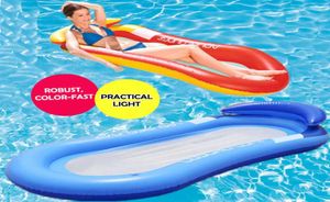 Swimming Pool Water Hammock Beach in Air Madrass Lounger Floating Sleeping Cushion Foldbara Uppblåsbara flottörrör5350676