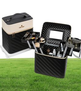 Large Capacity Makeup Bag Fashion Toiletry Cosmetic Storage Box Portable Make Up Suitcase9178883