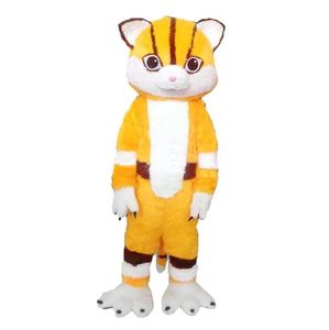 2024 Rozmiar dla dorosłych Halloween Cat Mascot Costume Reklama Ulotki Ubrania Mascotte Temat Fancy Sukienka Kostium karnawałowy