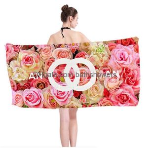 Towel New Gym Sports Luxury Designer Beach Yoga Running Spa Sweat Wi Bath Absorbent Home El Washcloth D2305117S Drop Delivery Dhsjl