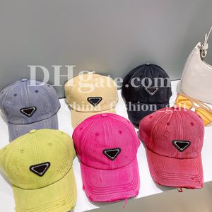Baseball Caps Designer Candy Fluorescent Cotton Cap Luxury Triangle Hat Unisex Street Hip Hop Hat Sunshade Ball Cap