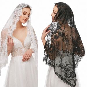 church Veil Mantilla Latin Mass Veils Floral Lace Design for Head Covering for Catholic Chapels Cfirmati and Baptism a0Ja#