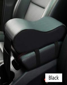 Andere Innenzubehör Lederauto Zentral Armlehnen Weiche Pad Schwarz Auto Mittelkonsole Arm Ruhestähler Matte Kissen Kissen CoV8245463