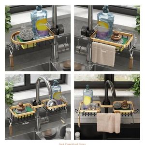 Kitchen Storage Durable Faucet Rack Rust Proof Hanging Sponge Holder Large Capacity Sink Anti Corrosion Heavy Duty