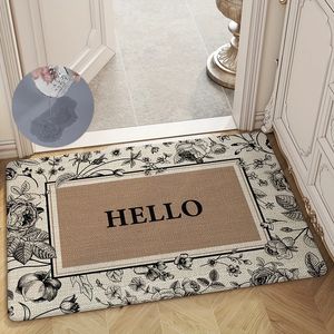 Home Entrance Super Absorbent Bath Mats Non Slip Kitchen Carpet Diatom Welcome Waterproof Rugs for Living Room Bedroom Decor 240416