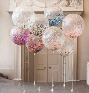 36inch round transparent paper balloon wedding Party Decoration layout large confetti balloons whole8763098