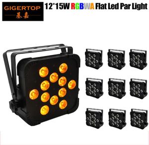 TIPTOP 10XLOT LED 12st High Power LED inomhus 15W 5in1 Byggnadsflödesgolvprojektor Double Yoke Room Decoration LED -belysning3897164