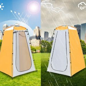 Portable Outdoor Tent Privacy Camping Shower Toilet Changing Room Waterproof UV Protection Beach Folding Bathing Pop Up 240416