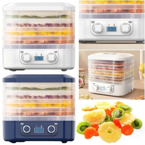 DEHYDRATORS 5LAYER VEGORABLE MATTER DEHYDRATOR 48 timmar långvarig liten matlufttork Temperatur Justerbar för frukt Veggies kött