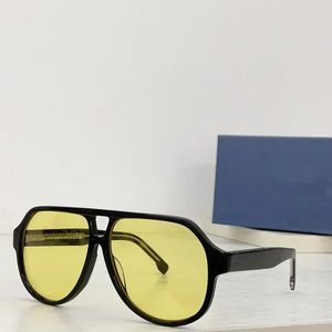 Lyxvarumärke Punk Solglasögon för kvinnor Retro Mens Round Black Yellow Gradient Glasses Women 240416