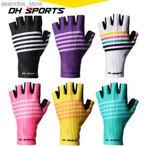 Велосипедные перчатки DH Sports Professional Men Women Half Finger Gloves Mtb Road Riding Riding Gloves против скольжения походов в походы Nylon L48