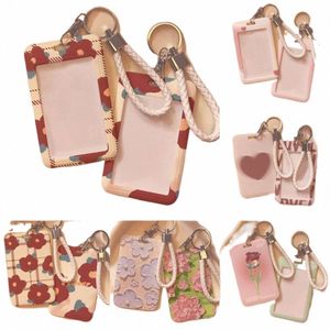 1pcs Women Men Red Fr Busin Card Holder Carto Cute Pink Card Card Holders Love Bank ID Holders Badge Card Copertura 71NS#