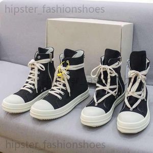 Designer Fashion Casual Canvas Schuhe Herren Frauen High Top Rickeds Schuhe Eigenheit Western Stiefel Dicke alleinige schwarze weiße Falten -Jumbo Schnürung aus Büro -Sneakern