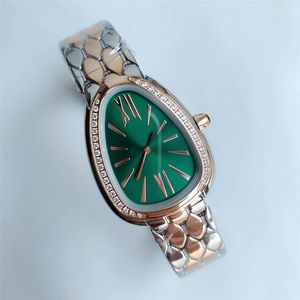 Womenwatch Casiowatch Designer Luxury Watch High Quality Quartz Cosplay Fashion Snake Design 904L rostfritt stål gummiband vattentät safir orologio.