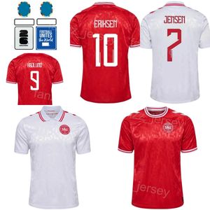 2024-25ナショナルチームデンマーク23 Hojbjerg Soccer Jerseys Man Euro Cup 11 Daramy 3 Vestergaard 17 Kristiansen Eriksen Nelsson Hojlund Damsgaardフットボールキット