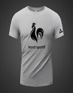 Le Coq Sportif Summer Classic Short Sleeve Tshirt Plus Loose Fat Masculine Versatile Sports Half9972901