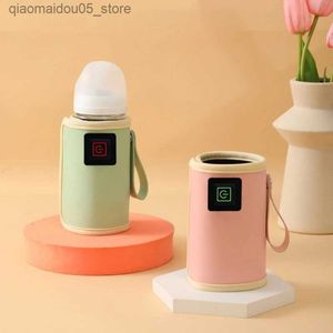Bottle Warmers Sterilizers# USB portable milk water heating bag travel cart insulated bag baby care bottle heating safety childrens outdoor winter products Q240416
