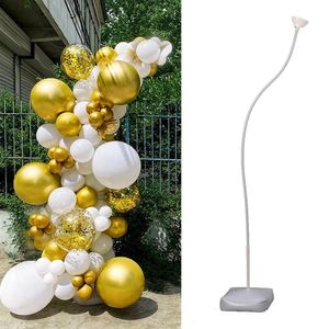 Balloon Arch Stand Kit Free Bending Shape Column med bashalva för födelsedagsfestdekorationer 240407