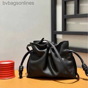 Women Fashion Loeweelry Original Designer Bags Spanish calfskin flamenco leather drawstring handheld lucky bag Women Top Brand Shoulder Totes with Logo