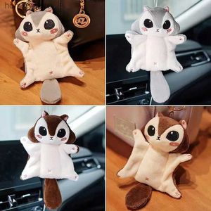 Cute Kawaii Flying Squirrel Plush Pendant Plush Toy Bag Accessories Keychain Pendant Bag Car Pendant Childrens Gift Y240415