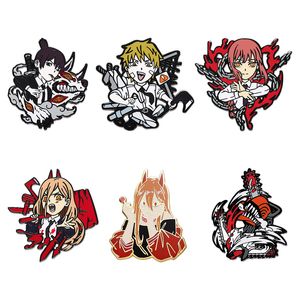 japanese chainsaw man girl boy cartoon enamel pin Cute Anime Movies Games Hard Enamel Pins Collect Metal Cartoon Brooch Backpack Hat Bag Collar Lapel Badges