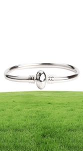 Sterling Silver Women Bangle con Braccialetti maschili in scatola originale Logo timbrato per perline Bracciale European Charms8661389