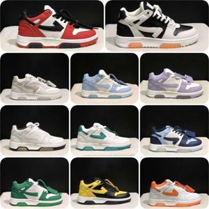 Offer Designer Out Shoes Out of Office Men Women Top Quality Shoes Sneakers Low-tops Black White Pink Leather Light Blue Patent Runners Sneaker