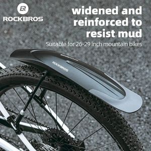 Rockbros Mountain Bike Mudguard Widen Quick Release 2629 pollici durevoli Installazione LNnovative Installazione Fender Bicycle Accessaries240410
