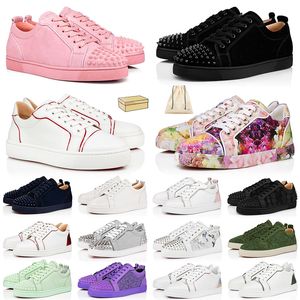 Sole Made in Italy Red Bottoms Shoes Luxurys Designer Platform Loafers Vintage Black Pink White Dress Shoe Women Spikes Low Top Mens Trainers