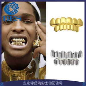 Hiphop Grillzs Hip Hop Braces Brace Gold Wolf Dents