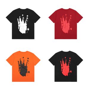 Męskie designerka t shirt haftowane etykiety jakość krótkiego rękawu moda krótka krótka koszulka para modele bawełny luksusowe ubrania Hip Hop Hip