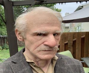 FASCE MASSE FINUCE Old Man Cosplay Cosplay Full Head Latex Halloween Funny Celmetto Real Soft Adult Boll Reusoble Toy Gift9933343