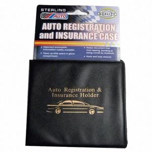 Autoauto Registrati und Versicherungskartenhalter Wallet Car Registrati und Versicherungsinhaber C5HS#