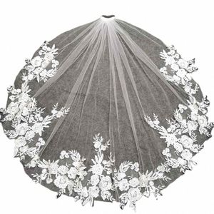 beautiful Short Lace Wedding Veil with Bling Sequins 1 Meter 1 Layer Bridal Veil with Comb White Ivory Veil Wedding Accories T6w4#