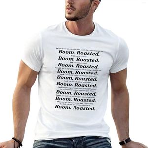 Herren -Tanktor topt das Büro: Boom Roasted Christmas Party Brat.T-Shirt-T-Shirt-Shirt Gewohnte T-Shirts Schweiß Herren Grafik T-Shirts Pack