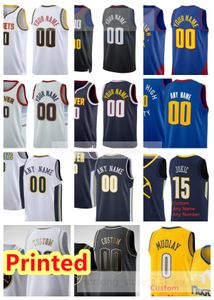 Printed Basketball Jersey Dikembe 55 Mutombo Allen 3 Iverson Carmelo 15 Anthony David 33 Thompson Hunter 4 Tyson Vlatko 31 Cancar