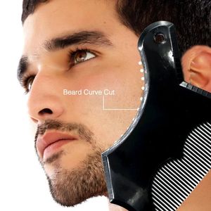 1PC MEN MEN BEARDING TEMPLATE TAMPLATE COMP PHOSPARENT MEN PHINDS COMBS COMBS TOLAYS TOUR