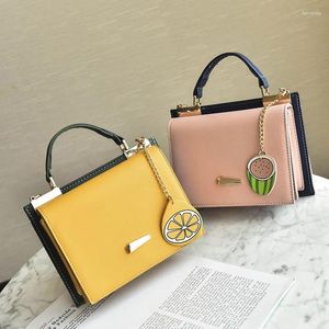 Shoulder Bags Women's Bag Trend PU Simple Watermelon Pendant Handbag Leisure Double Side Messenger Women 2024 Ladies Hand