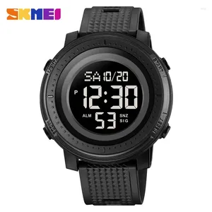 Relógios de pulso skmei contagem regressiva casual esporte digital de volta relógios leves masculino Stopwatch de parada de parada de pulso 2215 Relógio Reloj Hombre