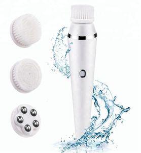 Sälj 3 i 1 Face Electric Brush Deep Pore Clear Face Wash Machine Makeup Ta bort ansiktsmassager Ansiktsrengöring Brush3773946