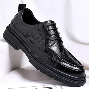 Scarpe casual uomini sneaker in pelle genuina allacciata su mocassini da sof mocassini