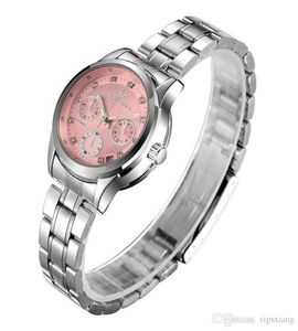 Women039s Automatic Mechanical Casual watch Brand watches white Pink dial Hollow Ladies stainless steel strap sports Female wri6279135